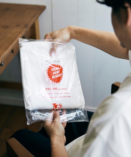 JOURNAL STANDARD relume（ジャーナルスタンダード　レリューム）の「CALIFORNIA UPCYCLE 2パック Tシャツ / 無地T（Tシャツ/カットソー・メンズ・ホワイト/ブラック/グレー・SMALL/MEDIUM/LARGE/XXX-LARGE）」の4枚目の写真