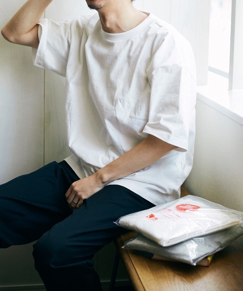 JOURNAL STANDARD relume（ジャーナルスタンダード　レリューム）の「CALIFORNIA UPCYCLE 2パック Tシャツ / 無地T（Tシャツ/カットソー・メンズ・ホワイト/ブラック/グレー・SMALL/MEDIUM/LARGE/XXX-LARGE）」の5枚目の写真