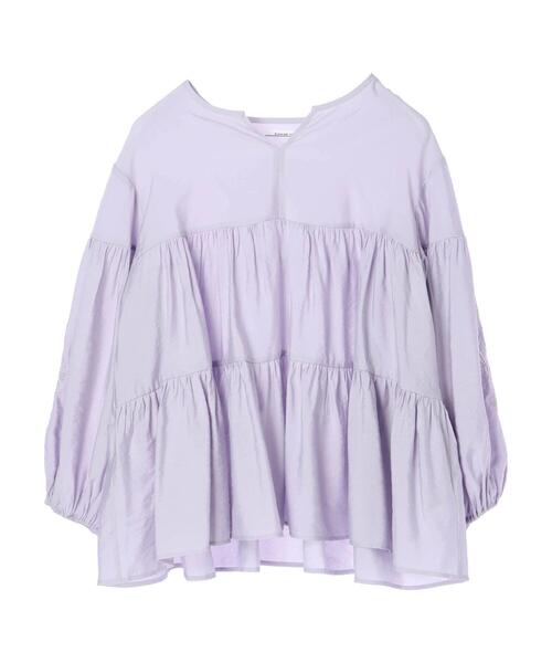 ELENCARE DUE（エレンカーレデュエ）の「・ELENCARE DUE 刺繍ティアードブラウス＊（シャツ/ブラウス・レディース・オフホワイト/ベージュ/ブラック/ラベンダー・FREE）」の8枚目の写真