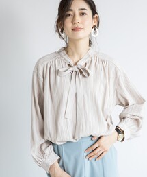 THE SHOP TK  | ワッシャー2wayハイネックブラウス(シャツ/ブラウス)