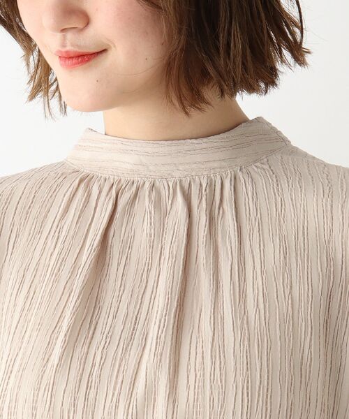 THE SHOP TK （ザ ショップ ティーケー ）の「◆ワッシャー2wayハイネックブラウス（シャツ/ブラウス・レディース・チャコールグレー/パープル/ライトベージュ・12/13）」の14枚目の写真