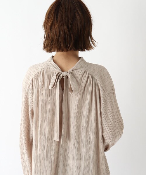 THE SHOP TK （ザ ショップ ティーケー ）の「◆ワッシャー2wayハイネックブラウス（シャツ/ブラウス・レディース・チャコールグレー/パープル/ライトベージュ・12/13）」の10枚目の写真