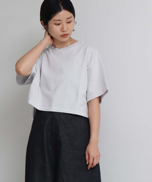 nitca（ニトカ）の「._●スーパーアメリカンドライ天竺 チビT（Tシャツ/カットソー・レディース・グリーン/ボルドー/ホワイト・FREE）」の2枚目の写真