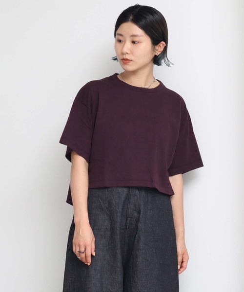 nitca（ニトカ）の「._●スーパーアメリカンドライ天竺 チビT（Tシャツ/カットソー・レディース・グリーン/ボルドー/ホワイト・FREE）」の3枚目の写真