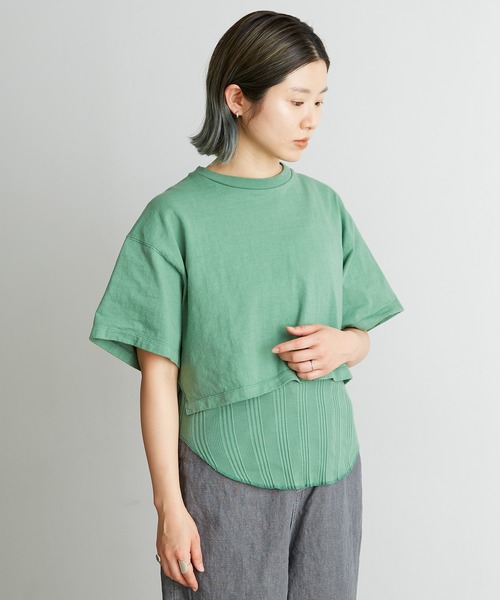 nitca（ニトカ）の「._●スーパーアメリカンドライ天竺 チビT（Tシャツ/カットソー・レディース・グリーン/ボルドー/ホワイト・FREE）」の5枚目の写真