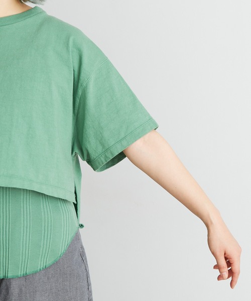 nitca（ニトカ）の「._●スーパーアメリカンドライ天竺 チビT（Tシャツ/カットソー・レディース・グリーン/ボルドー/ホワイト・FREE）」の15枚目の写真