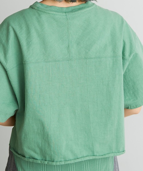 nitca（ニトカ）の「._●スーパーアメリカンドライ天竺 チビT（Tシャツ/カットソー・レディース・グリーン/ボルドー/ホワイト・FREE）」の17枚目の写真