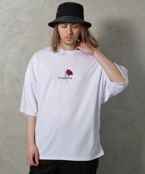 JACKROSE(ジャックローズ)の「JE-アートローズ・SSTEE(Tシャツ/カットソー・メンズ・ホワイト/ホワイト系その他2/ブラック/ブラック系その他2/ベージュ/ピンク・M/L)」の2枚目の写真