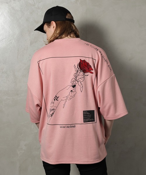 JACKROSE(ジャックローズ)の「JE-アートローズ・SSTEE(Tシャツ/カットソー・メンズ・ホワイト/ホワイト系その他2/ブラック/ブラック系その他2/ベージュ/ピンク・M/L)」の6枚目の写真