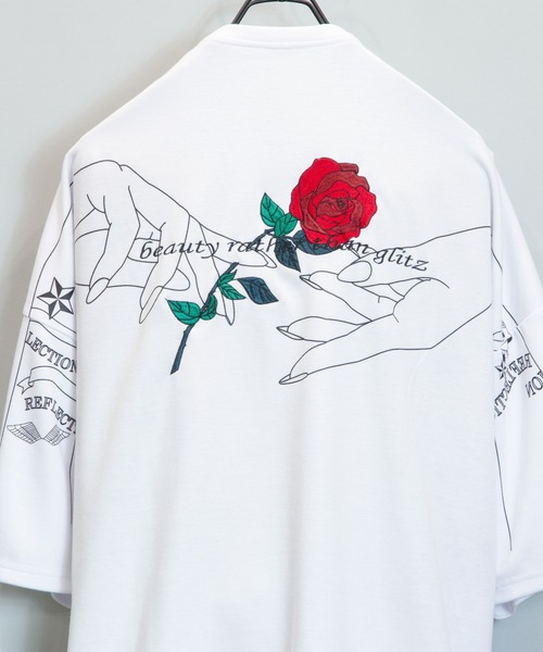JACKROSE(ジャックローズ)の「JE-アートローズ・SSTEE(Tシャツ/カットソー・メンズ・ホワイト/ホワイト系その他2/ブラック/ブラック系その他2/ベージュ/ピンク・M/L)」の10枚目の写真