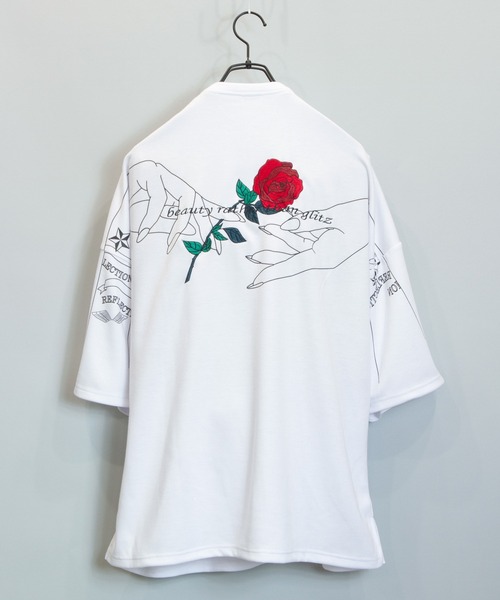 JACKROSE(ジャックローズ)の「JE-アートローズ・SSTEE(Tシャツ/カットソー・メンズ・ホワイト/ホワイト系その他2/ブラック/ブラック系その他2/ベージュ/ピンク・M/L)」の21枚目の写真