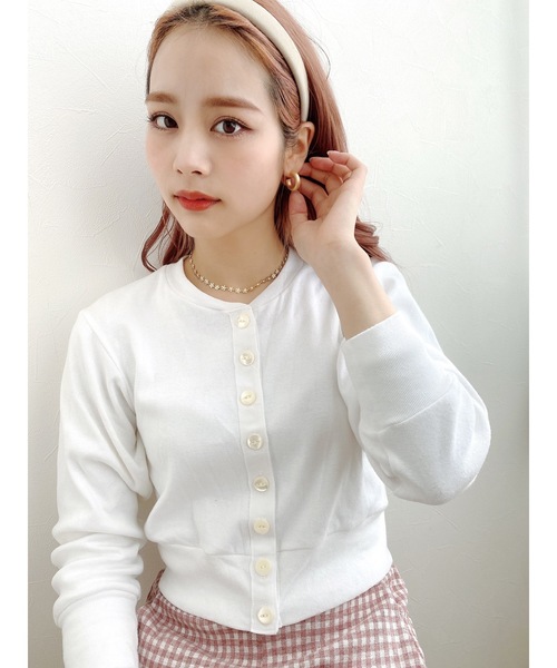 JUMELLE（ジュメロ）の「カールピアス（ピアス（両耳用）・レディース・ブラック/ゴールド・FREE）」の6枚目の写真