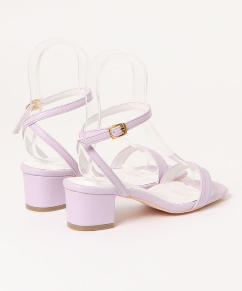 KOBE LETTUCE（コウベレタス）の「アンクルベルトチャンキーヒールサンダル（サンダル・レディース・ブラック/グリーン/キャメル/ホワイト/ベージュ/ラベンダー・M/S/LL/L）」の7枚目の写真