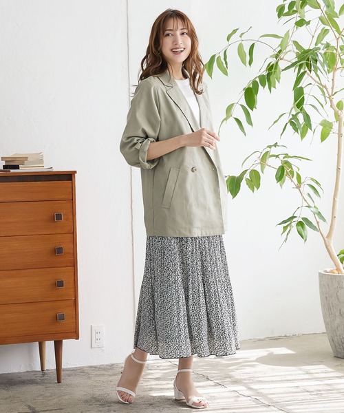 KOBE LETTUCE（コウベレタス）の「アンクルベルトチャンキーヒールサンダル（サンダル・レディース・ブラック/グリーン/キャメル/ホワイト/ベージュ/ラベンダー・M/S/LL/L）」の9枚目の写真