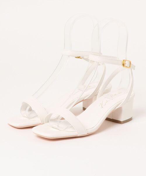 KOBE LETTUCE（コウベレタス）の「アンクルベルトチャンキーヒールサンダル（サンダル・レディース・ブラック/グリーン/キャメル/ホワイト/ベージュ/ラベンダー・M/S/LL/L）」の19枚目の写真