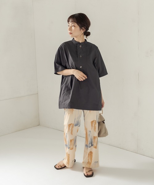 CAPRICIEUX LE'MAGE(カプリシューレマージュ)の「ペインテッドフレアパンツ(その他パンツ・レディース・ベージュ/ミント・38/36)」の21枚目の写真