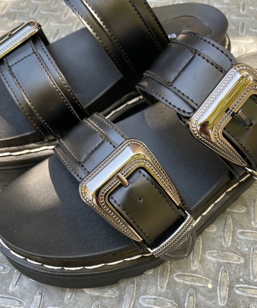 CAPRICIEUX LE'MAGE（カプリシューレマージュ）の「〈WEB限定〉厚底ウエスタンサンダル（サンダル・レディース・ブラック・SMALL/MEDIUM/LARGE）」の6枚目の写真