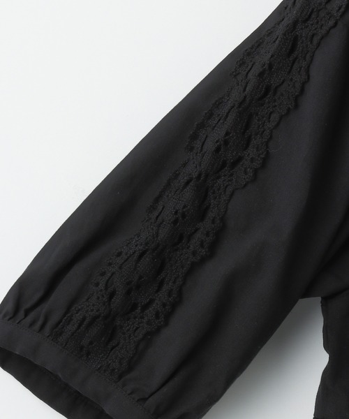 GLOBAL WORK（グローバルワーク）の「【AND YUA ANY】レースキリカエハオリワンピース/944757（ワンピース・キッズ・ブラック/ベージュ・150cm/160cm）」の4枚目の写真