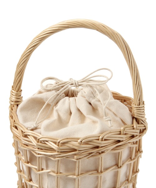 studio CLIP（スタディオクリップ）の「透かし柳カゴバッグ（かごバッグ・レディース・ナチュラル/ダークブラウン・FREE）」の19枚目の写真