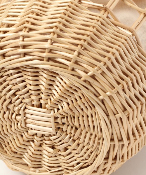 studio CLIP（スタディオクリップ）の「透かし柳カゴバッグ（かごバッグ・レディース・ナチュラル/ダークブラウン・FREE）」の12枚目の写真