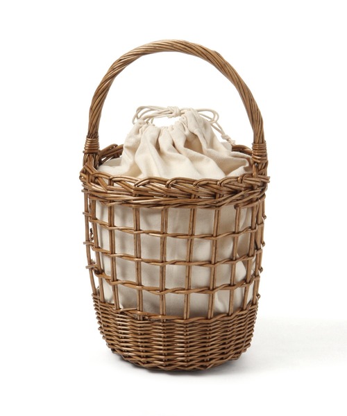 studio CLIP（スタディオクリップ）の「透かし柳カゴバッグ（かごバッグ・レディース・ナチュラル/ダークブラウン・FREE）」の18枚目の写真