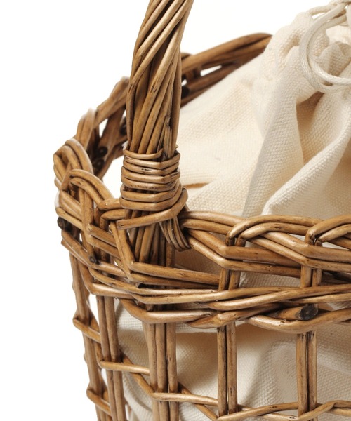 studio CLIP（スタディオクリップ）の「透かし柳カゴバッグ（かごバッグ・レディース・ナチュラル/ダークブラウン・FREE）」の14枚目の写真