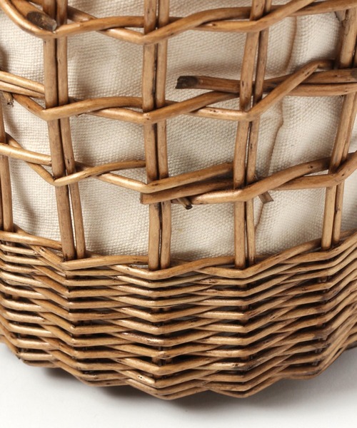 studio CLIP（スタディオクリップ）の「透かし柳カゴバッグ（かごバッグ・レディース・ナチュラル/ダークブラウン・FREE）」の11枚目の写真