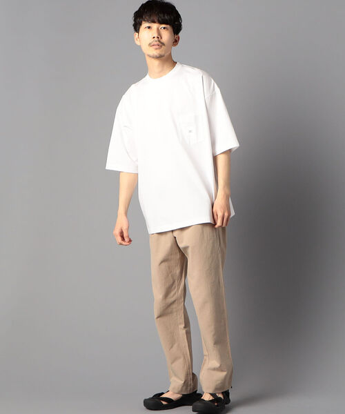 NOLLEY'S goodman（ノーリーズグッドマン）の「【WORK ABOUT/ワークアバウト】BOXロゴ ビッグシルエット Tシャツ（Tシャツ/カットソー・メンズ・ブラック/ホワイト/ベージュ・LARGE/SMALL/MEDIUM）」の19枚目の写真