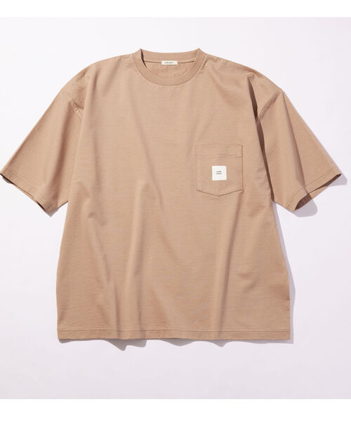 NOLLEY'S goodman（ノーリーズグッドマン）の「【WORK ABOUT/ワークアバウト】BOXロゴ ビッグシルエット Tシャツ（Tシャツ/カットソー・メンズ・ブラック/ホワイト/ベージュ・LARGE/SMALL/MEDIUM）」の17枚目の写真