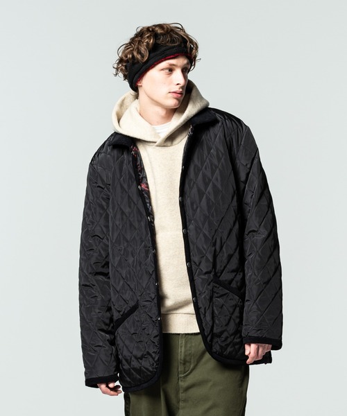 glamb(グラム)の「Reversible quilting JKT / リバーシブルキルティングジャケット(その他トップス・メンズ・カーキ/ブラック・L/S/M)」の2枚目の写真