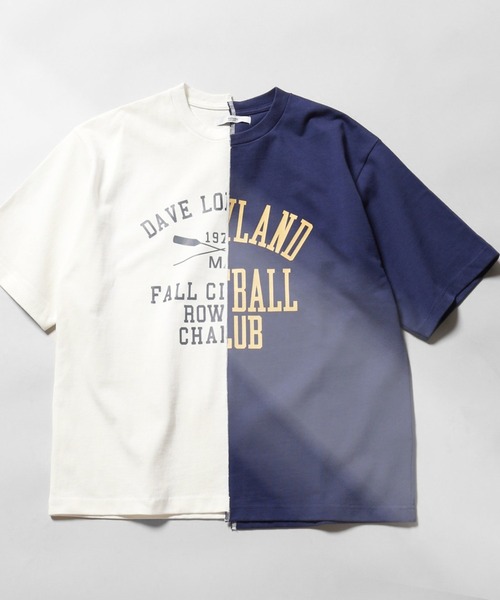 JOURNAL STANDARD relume（ジャーナルスタンダード　レリューム）の「PRINT SWITCH Tシャツ（Tシャツ/カットソー・メンズ・ネイビー/イエロー/グリーン/スミクロ・MEDIUM/LARGE）」の3枚目の写真