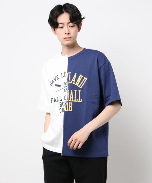 JOURNAL STANDARD relume（ジャーナルスタンダード　レリューム）の「PRINT SWITCH Tシャツ（Tシャツ/カットソー・メンズ・ネイビー/イエロー/グリーン/スミクロ・MEDIUM/LARGE）」の9枚目の写真