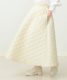 CAROLINA GLASER | CAROLINA GLASER / キルティング ロングスカート(スカート)