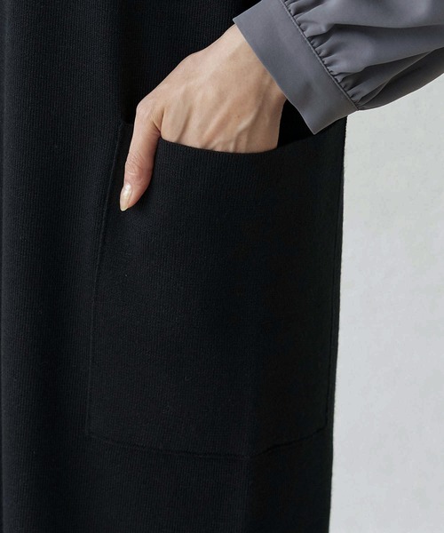 ROPE' PICNIC(ロペピクニック)の「【芳根京子さん別注カラー:グレー,グリーン】【アンチピリング】ポケットニットジャンパースカート(ジャンパースカート・レディース・ブラック/ベージュ系その他/ブルー系その他4/オフホワイト/グリーン系その他/グレー・40/38)」の20枚目の写真