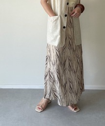 y/m by misato | ゼブラ柄ストレートスカート(スカート)