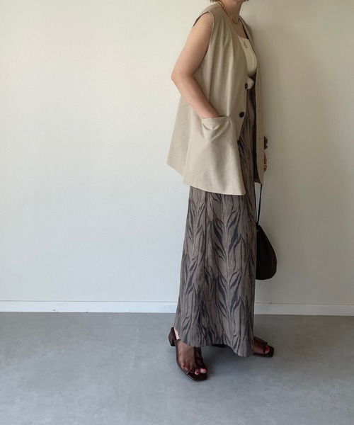 y/m by misato(イムバイミサト)の「ゼブラ柄ストレートスカート(スカート・レディース・アイボリー/モカ・FREE)」の12枚目の写真