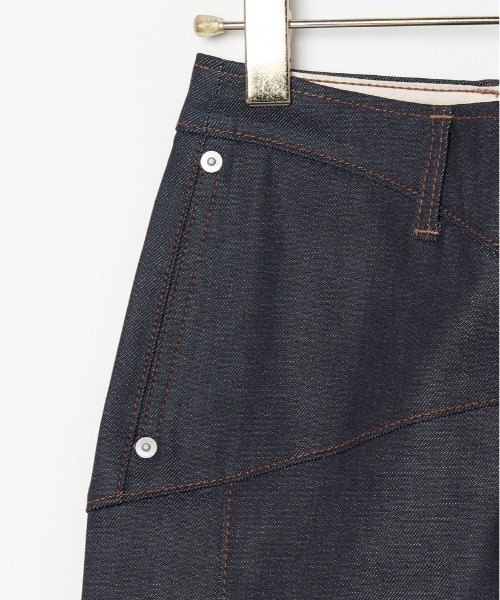 FETICO エナメルPVCデニム FETICO(フェティコ)のWASHED SLIT DENIM SKIRTの通販｜PALETTE