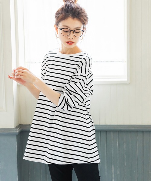 coca（coca）（コカ）の「＼新色登場／シルキータッチAラインロンT（Tシャツ/カットソー・レディース・ホワイト/ブラック/その他1/その他2/ホワイト系その他・ONE SIZE）」の4枚目の写真