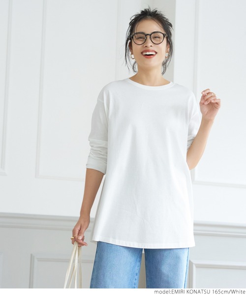 coca（coca）（コカ）の「＼新色登場／シルキータッチAラインロンT（Tシャツ/カットソー・レディース・ホワイト/ブラック/その他1/その他2/ホワイト系その他・ONE SIZE）」の7枚目の写真