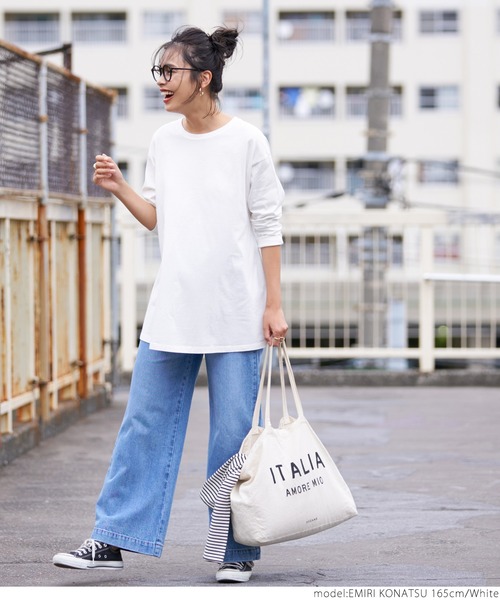 coca（coca）（コカ）の「＼新色登場／シルキータッチAラインロンT（Tシャツ/カットソー・レディース・ホワイト/ブラック/その他1/その他2/ホワイト系その他・ONE SIZE）」の8枚目の写真