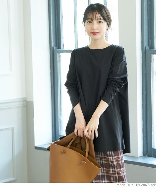 coca（coca）（コカ）の「＼新色登場／シルキータッチAラインロンT（Tシャツ/カットソー・レディース・ホワイト/ブラック/その他1/その他2/ホワイト系その他・ONE SIZE）」の12枚目の写真