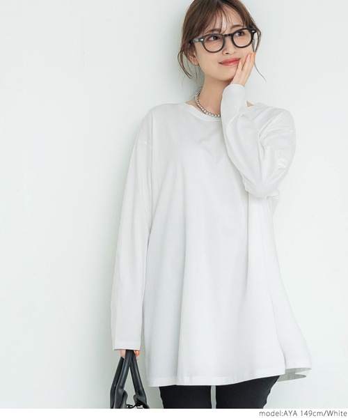 coca（coca）（コカ）の「＼新色登場／シルキータッチAラインロンT（Tシャツ/カットソー・レディース・ホワイト/ブラック/その他1/その他2/ホワイト系その他・ONE SIZE）」の18枚目の写真