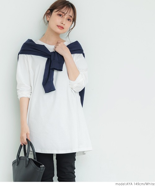 coca（coca）（コカ）の「＼新色登場／シルキータッチAラインロンT（Tシャツ/カットソー・レディース・ホワイト/ブラック/その他1/その他2/ホワイト系その他・ONE SIZE）」の19枚目の写真