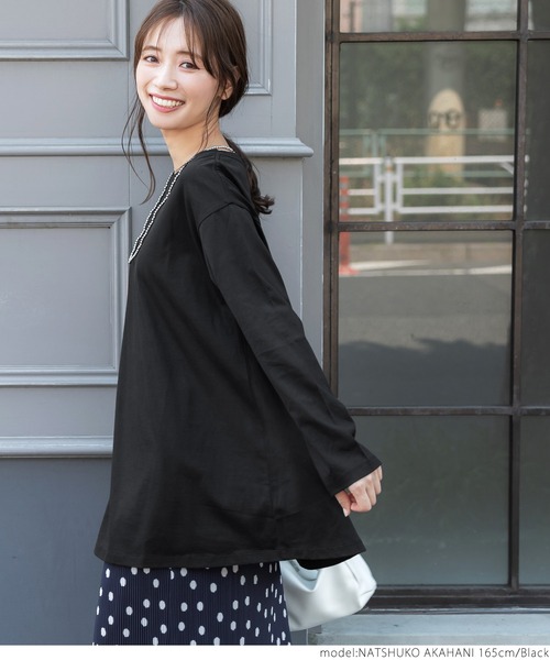 coca（coca）（コカ）の「＼新色登場／シルキータッチAラインロンT（Tシャツ/カットソー・レディース・ホワイト/ブラック/その他1/その他2/ホワイト系その他・ONE SIZE）」の22枚目の写真