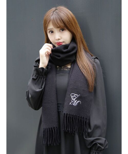 EATME（イートミー）の「EMベーシックストール（ストール/ショール・レディース・ブラック・FREE）」の4枚目の写真