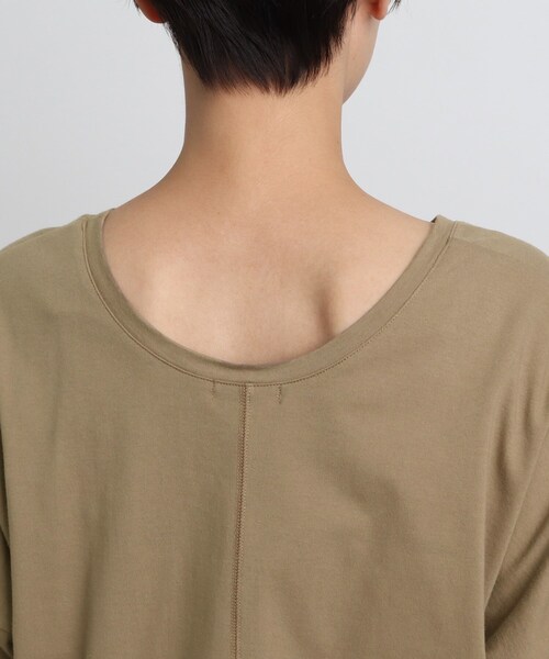 INDIVI（インディヴィ）の「◆【洗える】ドルマンカットソーワンピース（ワンピース・レディース・オレンジ/ブラウン系/ブラック・05/34/38）」の10枚目の写真