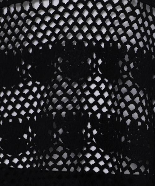 coen（コーエン）の「レース編みシアー深Vネックニット（ニット/セーター・レディース・ブラック/ナチュラル・FREE）」の15枚目の写真