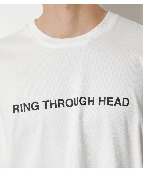 AZUL by moussy（アズールバイマウジー）の「PIGMENT GRAPHIC TEE / ピグメント グラフィックTシャツ（Tシャツ/カットソー・メンズ・ホワイト/ライトブラック/ライトベージュ・MEDIUM/LARGE）」の22枚目の写真