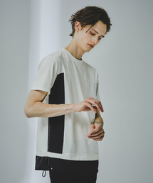 5351 POUR LES HOMMES | ブロックサイドギャザー 半袖 Tシャツ(Tシャツ/カットソー)