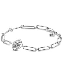 PANDORA（パンドラ）の「ローズペタル リンク チェーン ブレスレット